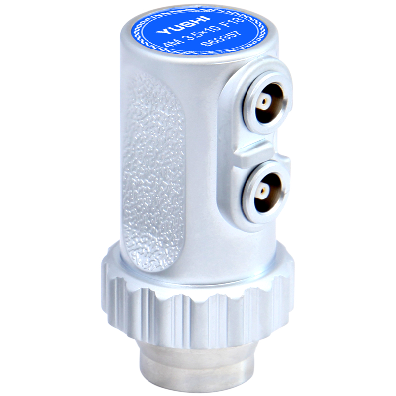 YUSHI NDT Ultrasonic TR-Straight Beam Probe 4P3.5*10FG10/18 4MHz 3.5*10 มม.ขนาด Dual Element UT Tran