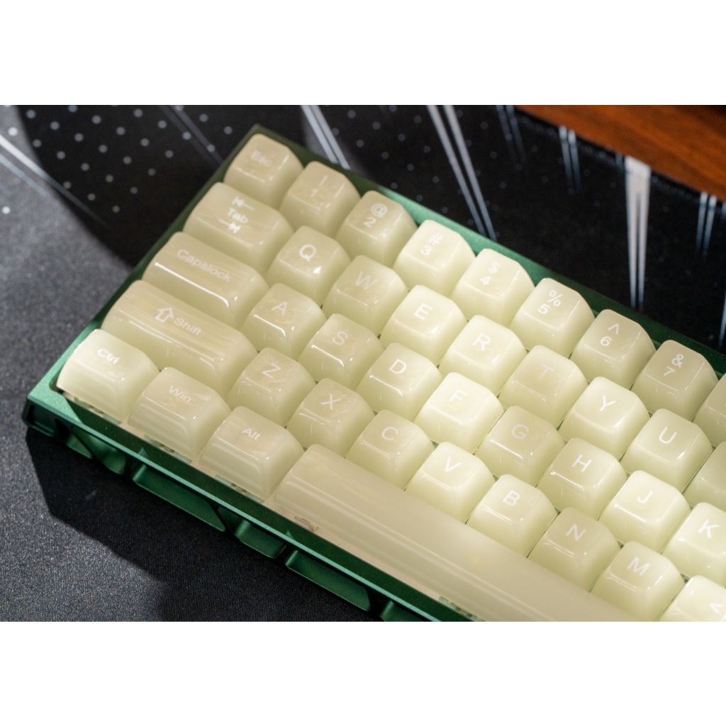 Womier หยกสีเขียว MDA Profile Keycaps ชุด 115 คีย์ Custom Keycaps สําหรับ Gateron Cherry MX คีย์บอร์