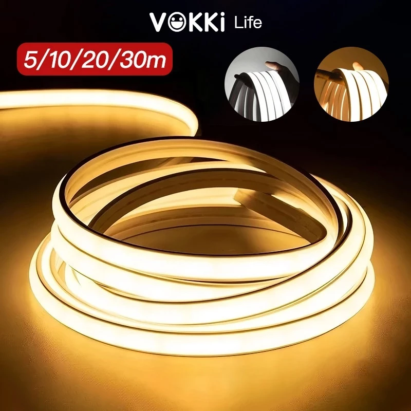 Neon ไฟเส้น LED ซิลิโคน แสงอุ่น/แสงเย็น ไฟตกแต่งบ้านและเทศกาล แสงเนียน สร้างบรรยากาศ