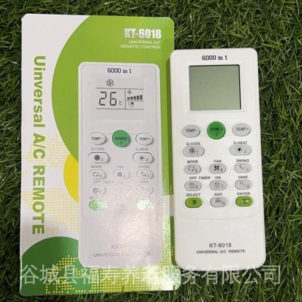KT-6018 รีโมทคอนโทรลเครื่องปรับอากาศสากลสําหรับ Aux Carrier Changhong Chigo Gree Haier Hisense Panas