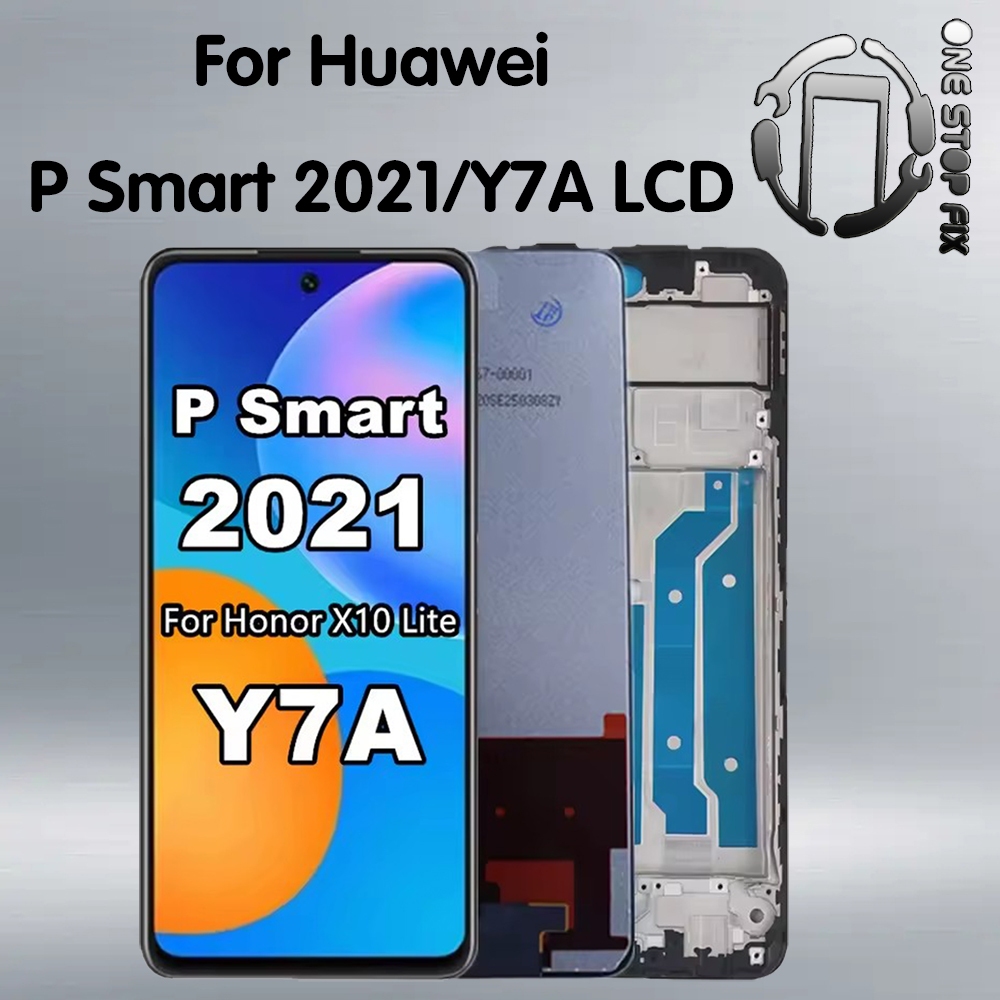 สําหรับ Huawei P Smart 2021/Y7A/Honor X10 Lite เปลี่ยนชุดหน้าจอสัมผัส LCD