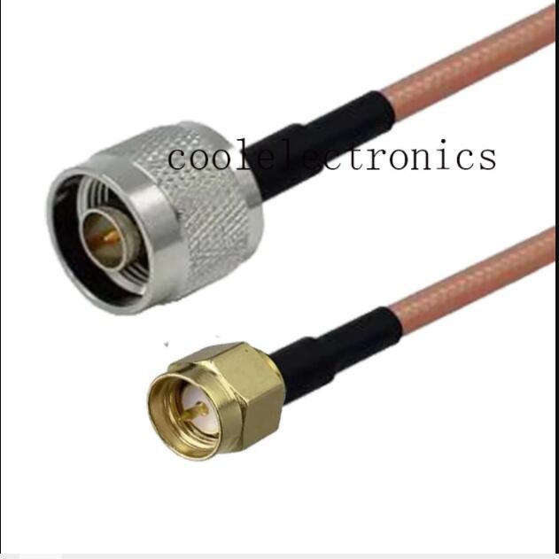 1 PC RG142 RF Coax สาย SMA ชาย N ชายปลั๊ก RF Coaxial สาย 10/15/20/30/50 ซม.1/2/3/5 M