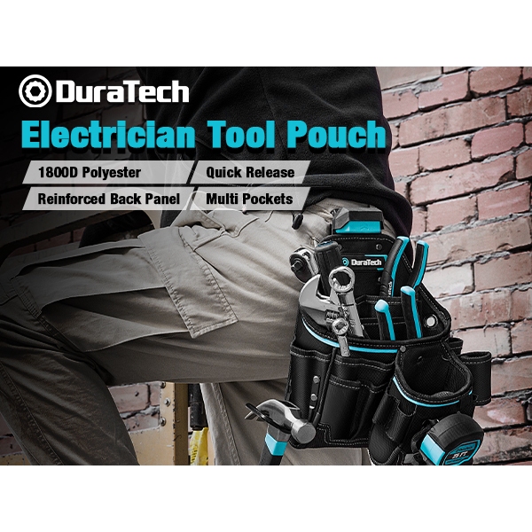 กระเป๋าผู้หดตัวของ DURATECH Heavy-Duty พร้อมกระเป๋าหลายตัวและโครงสร้างเสริมสําหรับการจัดเก็บเครื่องมือ