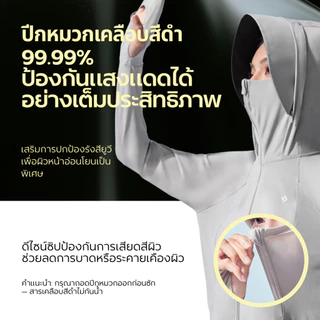 ❤️ สายขับขี่ต้องมี-รุ่นมีถุงมือในตัว ❤️NEAU SilkShell AllCover เสื้อกันแดดแขนยาว พร้อมถุงมือ ผู้หญิง/ผู้ชาย เนื้อผ้าเย็น ใส่สบาย ป้องกันรังสี UV ระดับ UPF100+ ผ้าระบายอากาศดี ผ้าไอซ์ซิลค์ บางเบา ไม่อับ ดีไซน์ซิป มี 5 สีให้เลือก ไซส์ S–XL ใส่ได้ทุกรูปร่าง