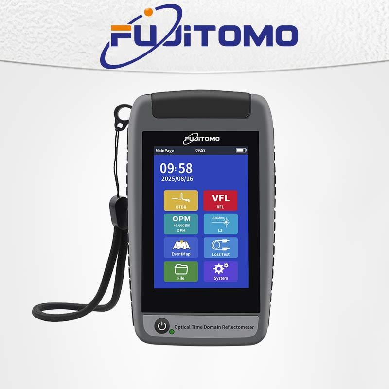 FUJITOMO OTDR 80KM 1610nm การวัดไฟเบอร์สด Optical Time Domain Reflectometer MlNl Otdr