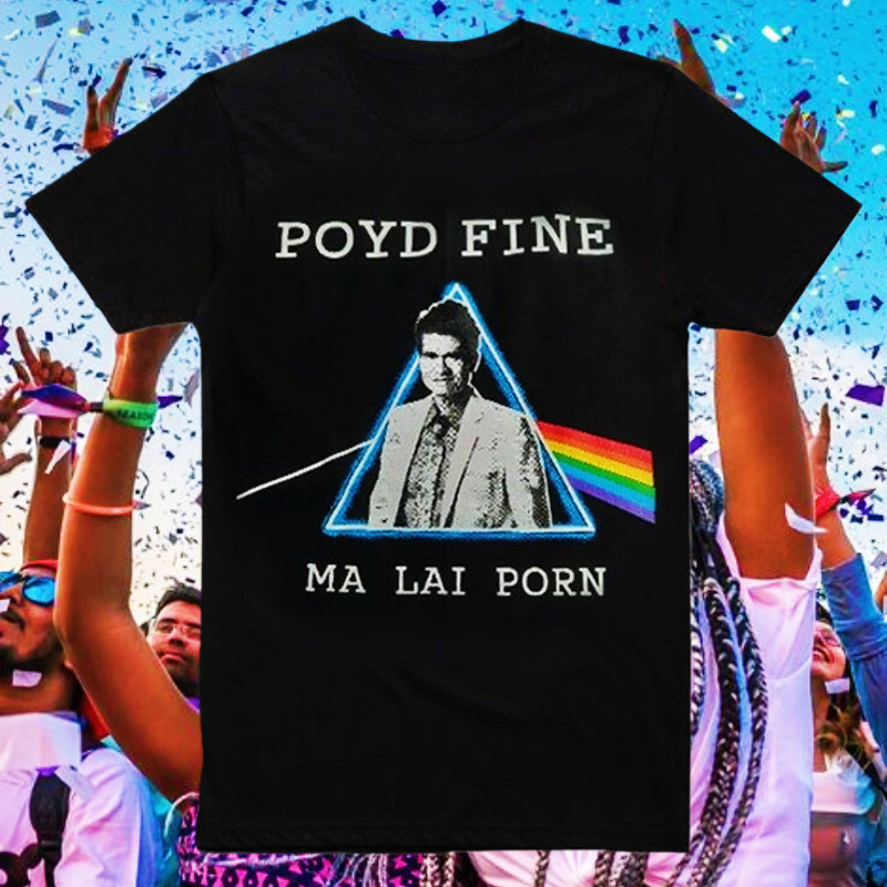 เสื้อยืดผ้าฝ้าย POYD FINE Thailand Band Street สำหรับผู้ชายและผู้หญิง ไซต์ S-5XL