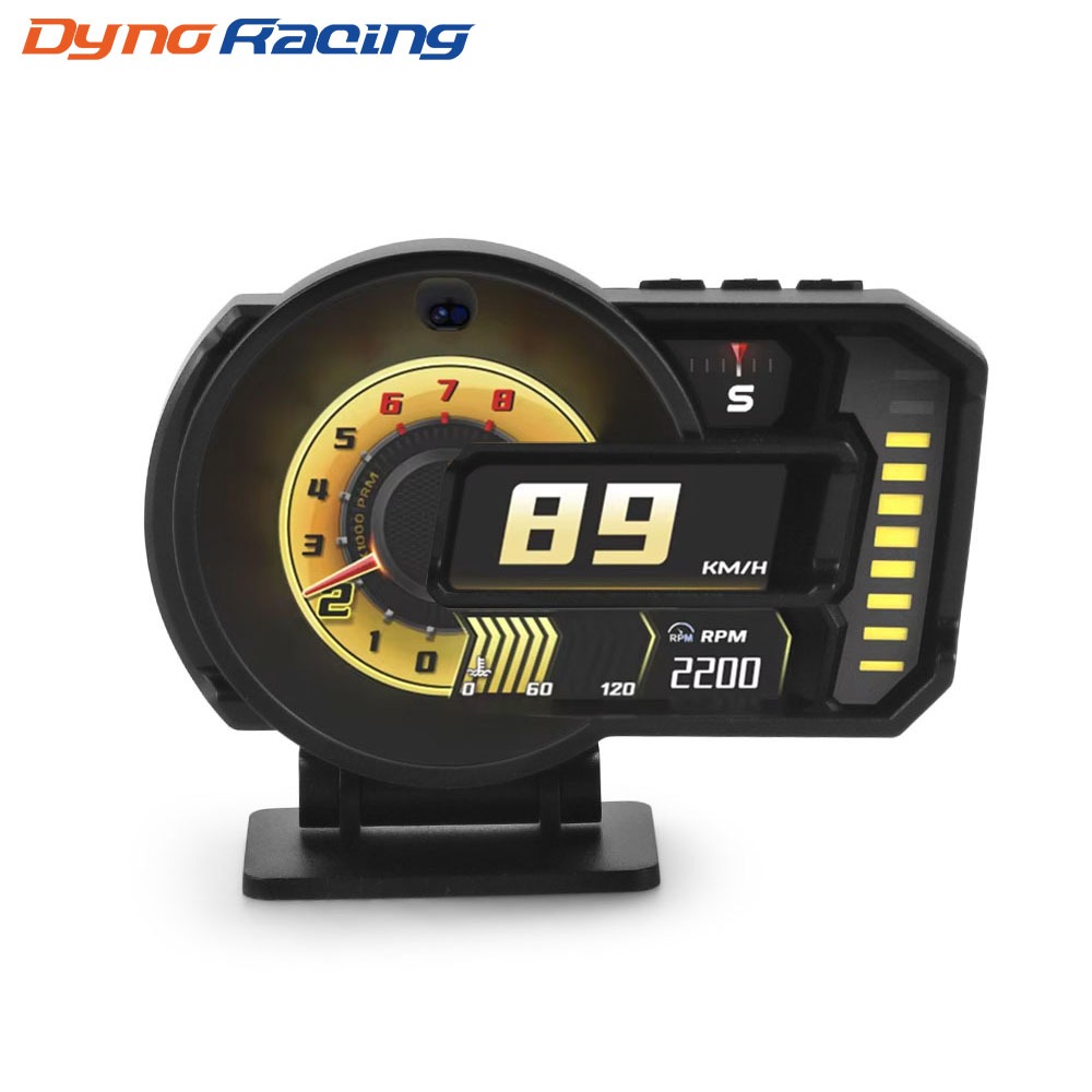 A590s Head Up Display Full LCD OBD2 + GPS เครื่องมือแผงการปรับเปลี่ยน HUD Gauge RPM แรงดันไฟฟ้าความด