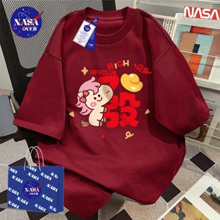 【จัดส่งตลอด 24 ชั่วโมง】🔥NASA ฤดูร้อน ปีม้า ลายตัวอักษร 發 สไต…