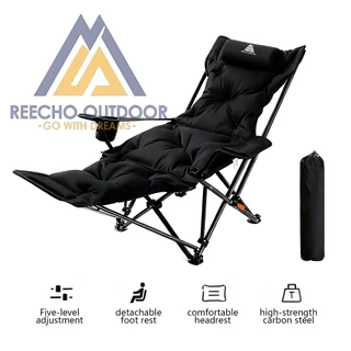 【REECHO OUTDOOR】 เก้าอี้แคมป์ปิ้ง เก้าอี้แคมป์ปิ้ง แบบพกพา เก้าอี้สนามพับได้ รองรับน้ําหนักได้ถึง 150 กก.