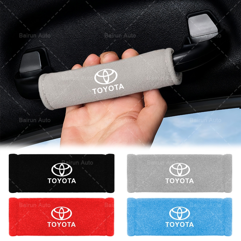 ภายในรถที่เท้าแขน Suede Protector หลังคารถดึงถุงมือ Universal สําหรับ Toyota Corolla Yaris Aygo Prius RAV4 Camry