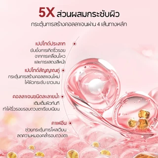 LANBENA แผ่นตาเปปไทด์ Peptides 60pcs/30pairs ต่อต้านริ้วรอย ฟื้นฟู ยืดหยุ่น มาส์กใต้ตา