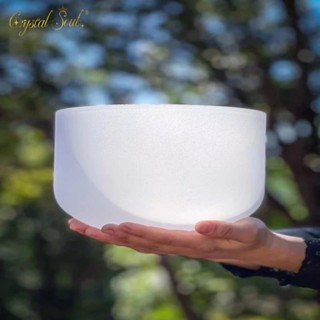 Crystal Soul Crystal Singing Bowl 432Hz White Frosted Singin…