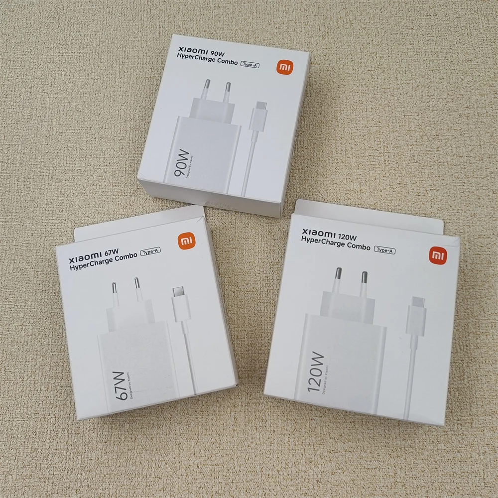 Original Xiaomi 120W 90W 67W 33W EU Hypercharge Combo Turbo Fast Charger สําหรับ Mi 15 14 13 12 11 1