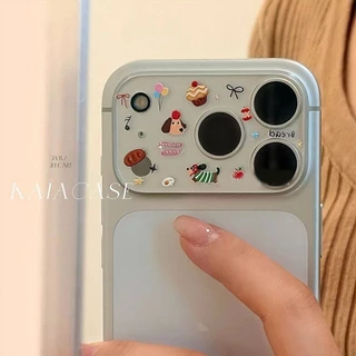 DIY น่ารักลูกสุนัข Kitty สติกเกอร์เคสโทรศัพท์ตกแต่ง ins สติกเกอร์เหมาะสําหรับ 17PROMAX 17PRO