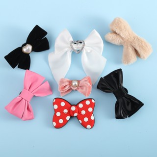 2026 รองเท้าหลุมสไตล์ใหม่อุปกรณ์ดอกไม้รักโบว์กํามะหยี่โบว์ ท…