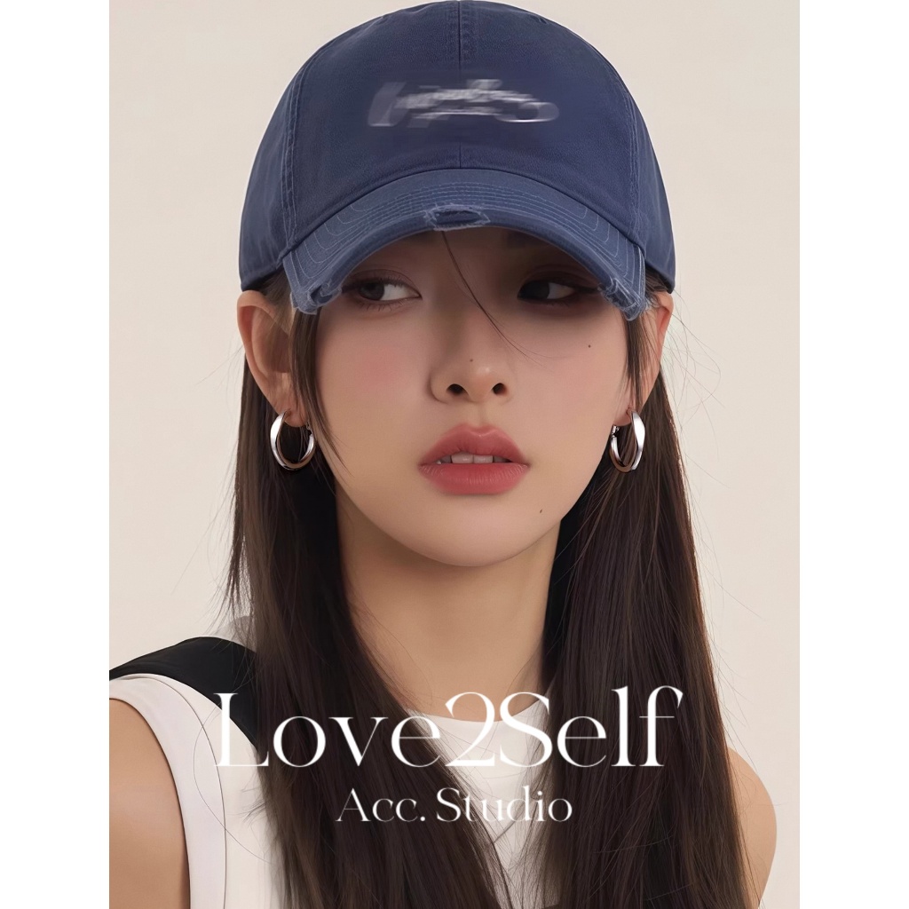 Love2Self E013 Hypoallergenic S925 เข็ม Minimalist Hoop ต่างหูสําหรับผู้หญิง Cool ต่างหู