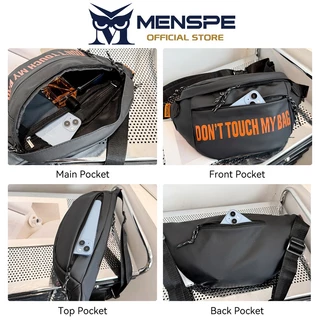 MENSPE กระเป๋าคาดหน้าอกผู้ชาย กระเป๋าสะพายข้างสำหรับขี่มอเตอร์ไซค์