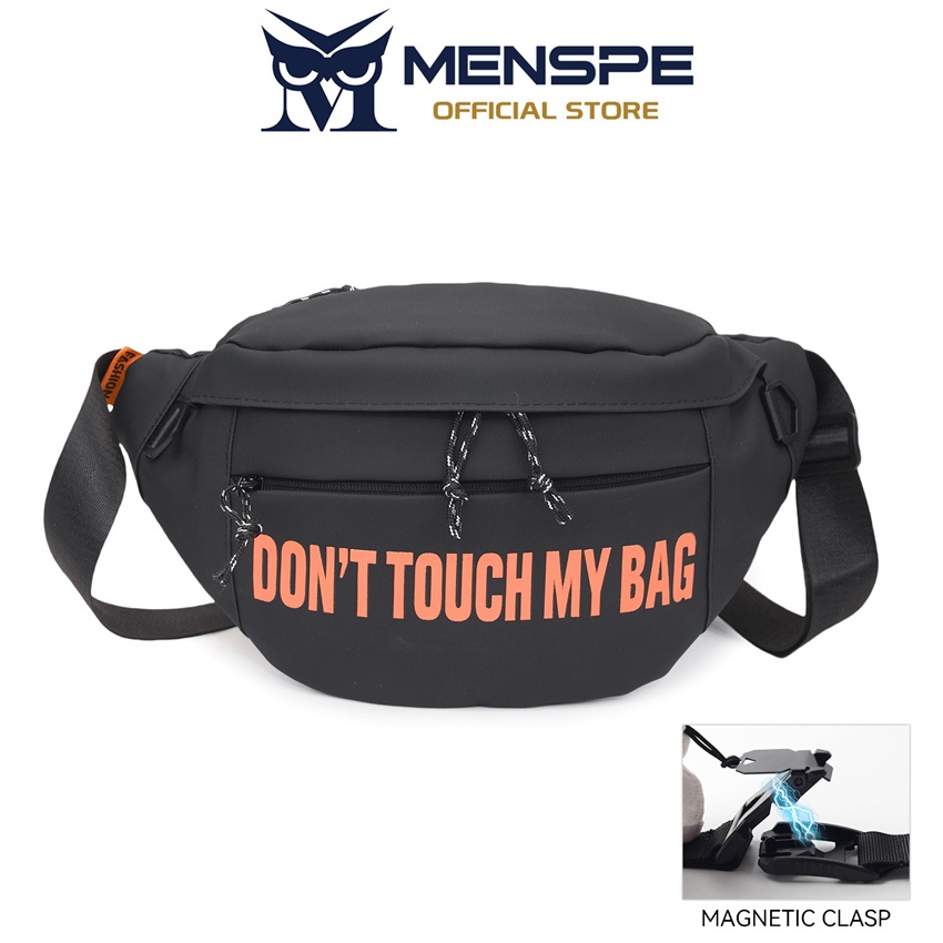 MENSPE กระเป๋าคาดหน้าอกผู้ชาย กระเป๋าสะพายข้างสำหรับขี่มอเตอร์ไซค์
