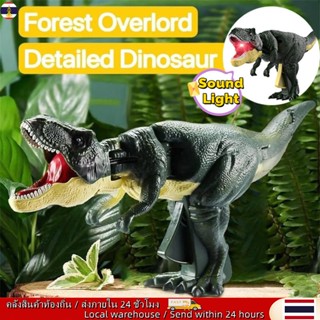 🚚ท้องถิ่น🚚 ของเล่นไดโนเสาร์เด็กบังคับมือส่งเสียงได้สปริงสวิง…
