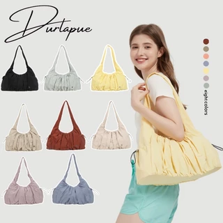 Durlapueก ระเป๋าสะพายไหล่กันน้ำสำหรับผู้หญิงใบนี้ โดดเด่นด้วยดีไซน์แบบจีบและจุของได้เยอะ เหมาะสำหรับใช้ในชีวิตประจำวันและเป็นของขวัญ