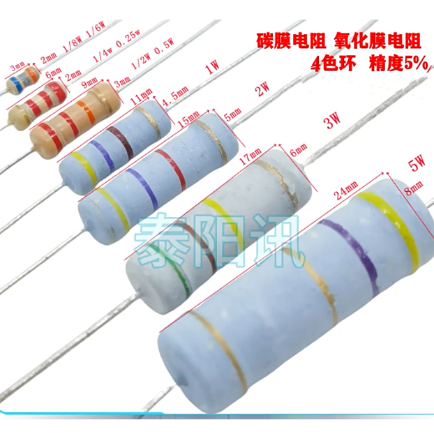 50-100PCS Carbon film resistor 1/2W 1/4W 120R 130R 150R 160R 180R 200R 220R 240R 270R 300R 330R 360R