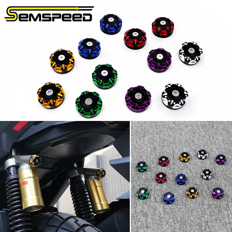 SEMSPEEDFor Honda ADV350 ADV 350 2022-2026 โช้คอัพหลังรถจักรยานยนต์ Damping Bolts Decor Cap
