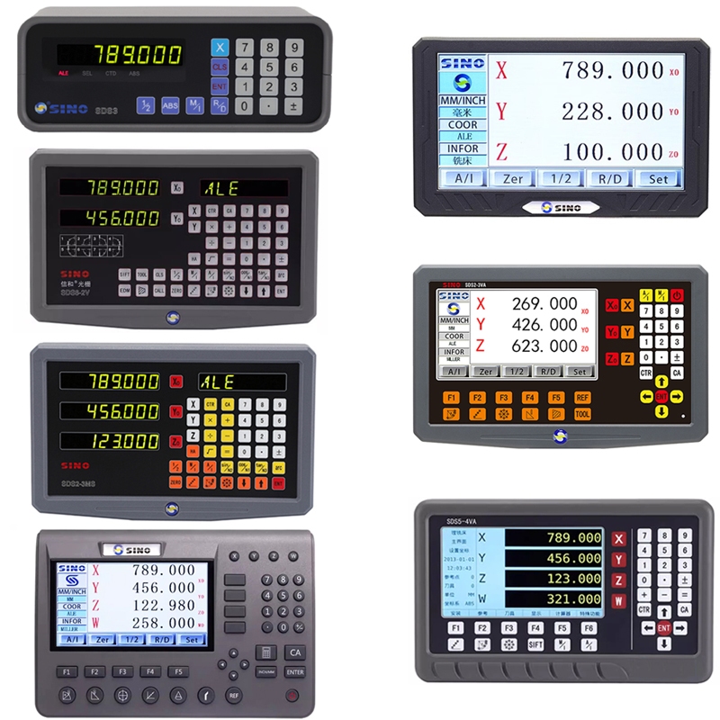 SINO 1 2 3 4 แกน LCD DRO หน้าจอดิจิตอลจอแสดงผล SDS3-1 SDS2MS SDS3MS SDS6-2V SDS6-3V SDS2-3VA SDS200 