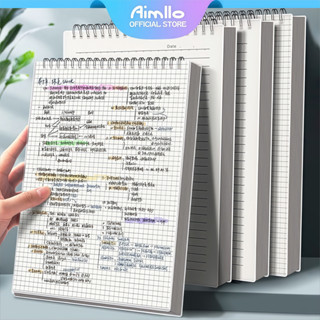 สมุดโน๊ตสันห่วง แนวตั้ง สมุดโน้ตสันห่วง สมุด มินิมอล ปกใสA5 …