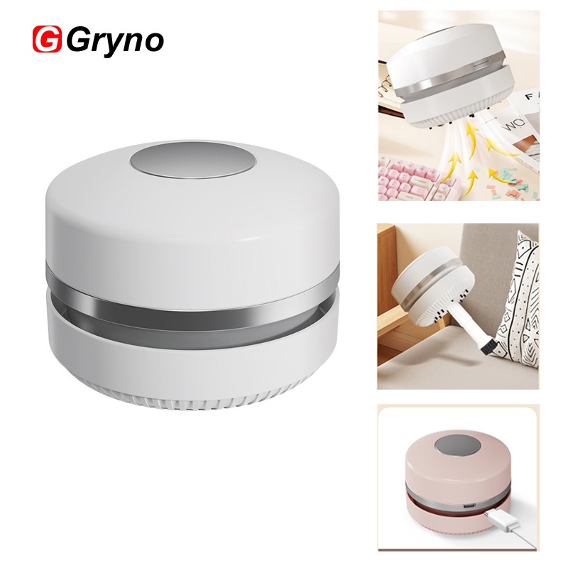 Gryno เครื่องดูดฝุ่นตั้งโต๊ะขนาดเล็ก USB ชาร์จโต๊ะเครื่องดูดฝุ่นทําความสะอาดโต๊ะเครื่องดูดฝุ่นมือถือสําหรับโรงเรียนนักเรียนอุปกรณ์สํานักงาน