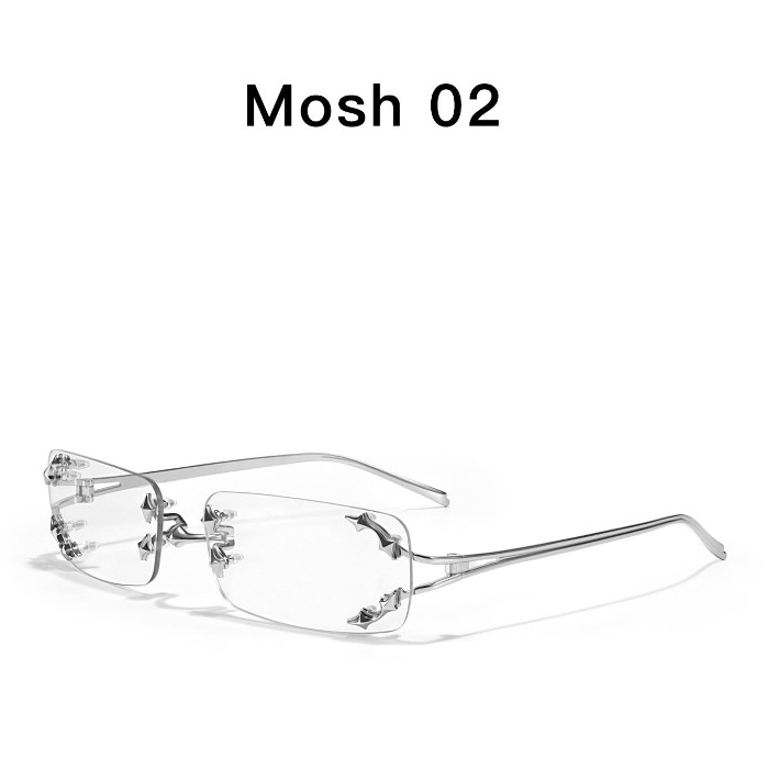 2026 สไตล์ใหม่ GM Pure Titanium Rimless แว่นตา Mosh Unisex