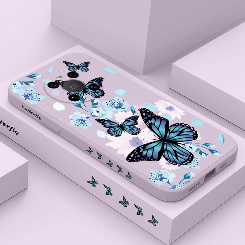 Flying Butterfliesเคสโทรศัพท์สําหรับHuawei Honor 400 Lite X5C X9D X9C X9B X9A X8 X8B X7D X7B X6B Y8P