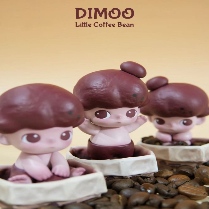 Dimoo Coffee Adzuki Bean Series ลิฟท์ทํามือเครื่องประดับของขวัญอินเทรนด์เล่นน่ารักของเล่นของขวัญตุ๊ก