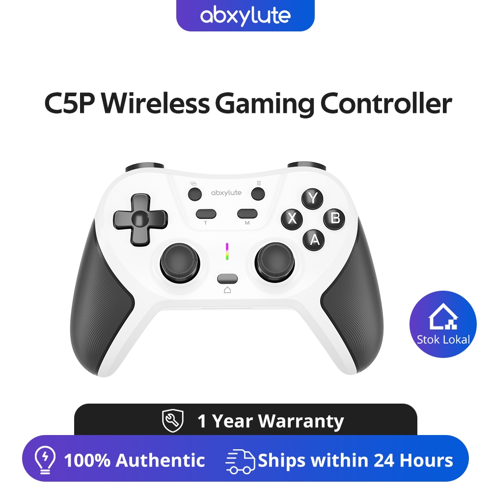 【จัดส่งภายใน 24 ชม. กรุงเทพฯ】abxylute C5P คอนโทรลเลอร์เล่นเกมไร้สายสําหรับ PC/สวิตช์/iOS/Android/PS3