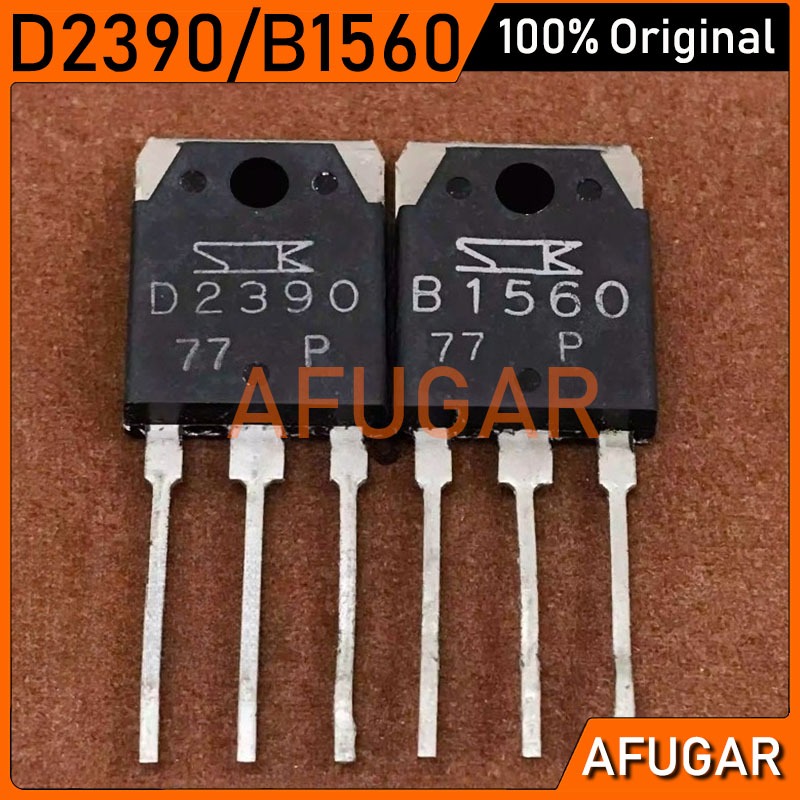 5 คู่มือสอง (5 ชิ้น 2SD2390+5 ชิ้น 2SB1560) ทรานซิสเตอร์ D2390 B1560 TO-3P Original board Disassembl