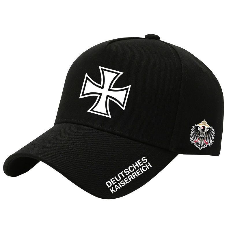 Iron Cross Peaked Cap Prussia หมวกเบสบอลอินเทรนด์กลางแจ้งหมวกกันแดดทุกการแข่งขันอินเทรนด์