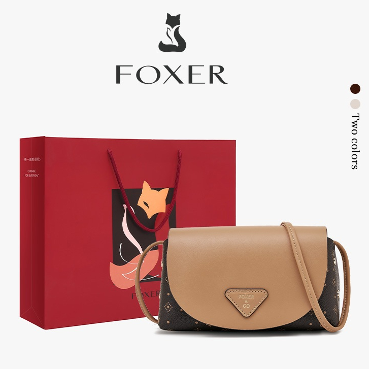FOXER  กระเป๋าสะพายไหล่แฟชั่นสตรีกระเป๋าสะพายข้าง