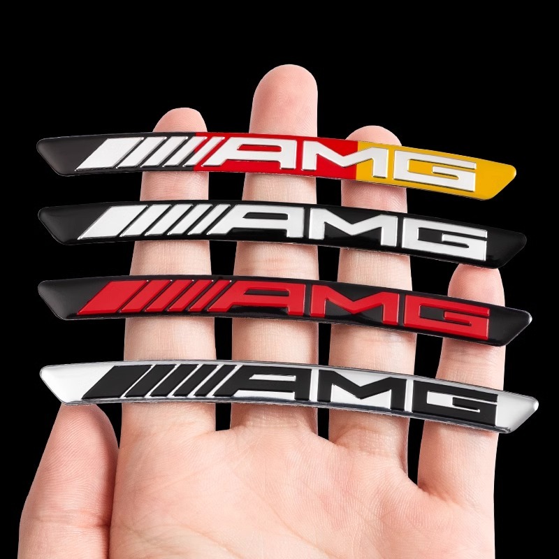 3D อลูมิเนียมขอบสัญลักษณ์รถล้อ Hub สติกเกอร์สําหรับ Mercedes Benz GLC AMG GLA AMG GT A200 A250