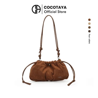 COCOTAYA-กระเป๋าสะพายข้างผู้หญิง PU สำหรับไปทำงาน พกพาสะดวก ใส่มือถือได้ น้ำหนักเบา
