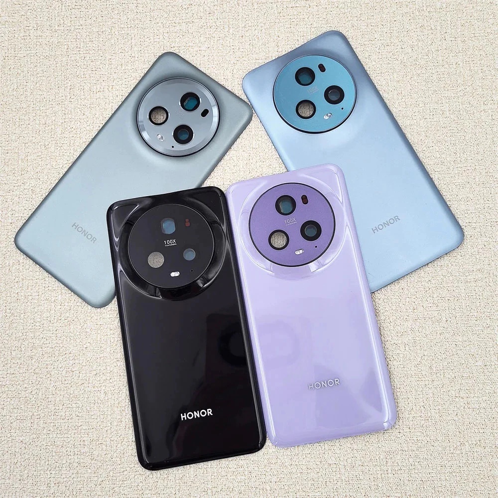 100% ใหม่ Honor Magic 5 Pro 5G กระจกแบตเตอรี่ด้านหลังด้านหลังประตูสําหรับเลนส์กล้องสําหรับ Magic 5Pro PGT-AN10 PGT-N19