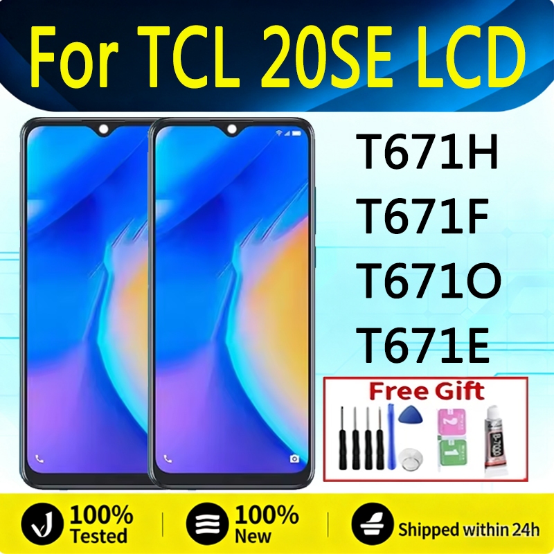 6.82 "สําหรับ TCL 20 SE LCD T671H T671F จอแสดงผล Touch Screen Digitizer Assembly สําหรับ TCL 20SE จอ