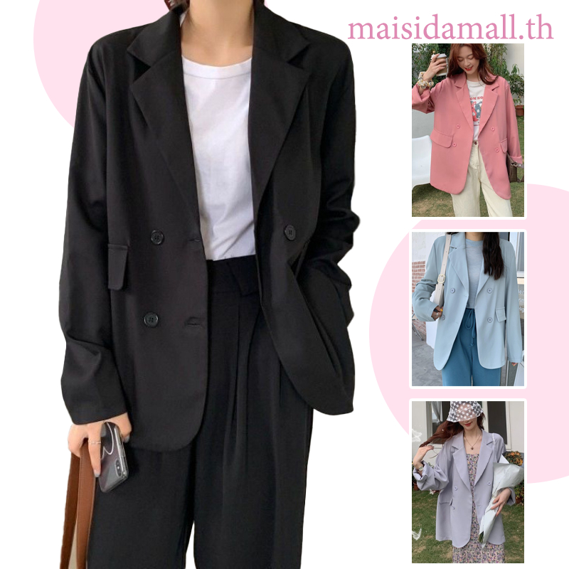 【ส่งไวจากไทย】MSD เสื้อสูท ชุดสูทผู้หญิง Blazer สูท สูทแขนยาว 6 สี