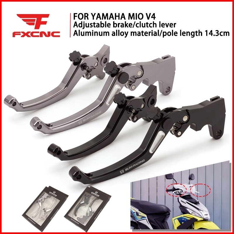 FXCNC อลูมิเนียมใหม่รถจักรยานยนต์คลัทช์เบรคสําหรับ Yamaha MIO V4 รถจักรยานยนต์อุปกรณ์เสริมมอเตอร์ไซด
