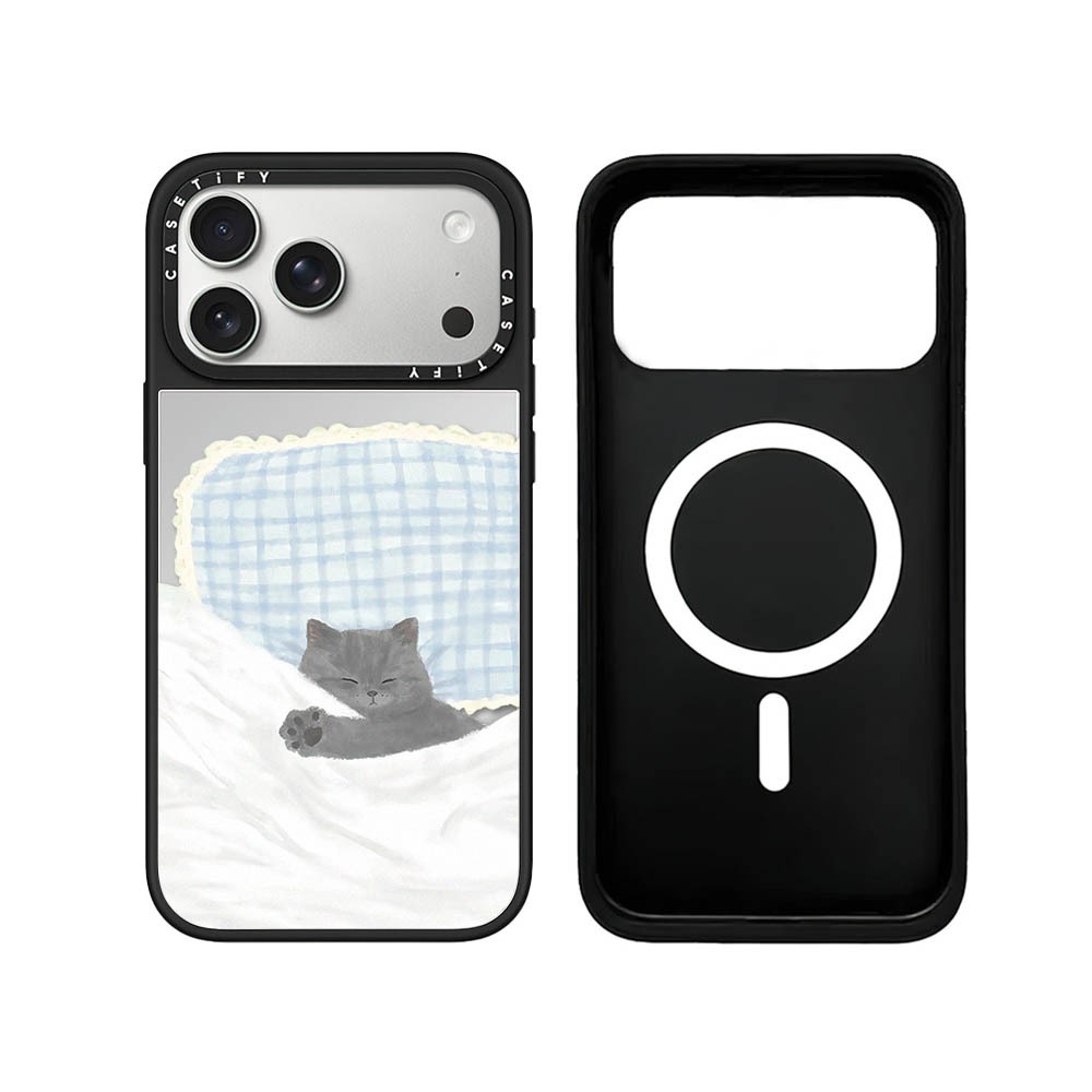 แม่เหล็กไร้สายสําหรับiPhone 17 16 15 14 13 12 11 Pro Max Plus Heart Dogs Black Edge Hardปกหลังกรณีแกะสลักโลโก้ - รูปที่ 2