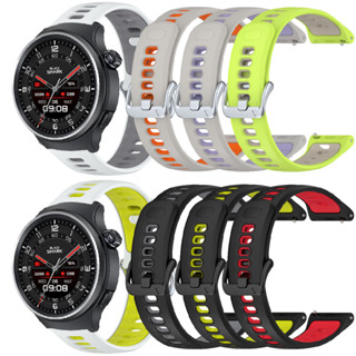 สําหรับ Black Shark A3/S3 สายซิลิโคนทูโทน 22 มม. สายนาฬิกาทด…