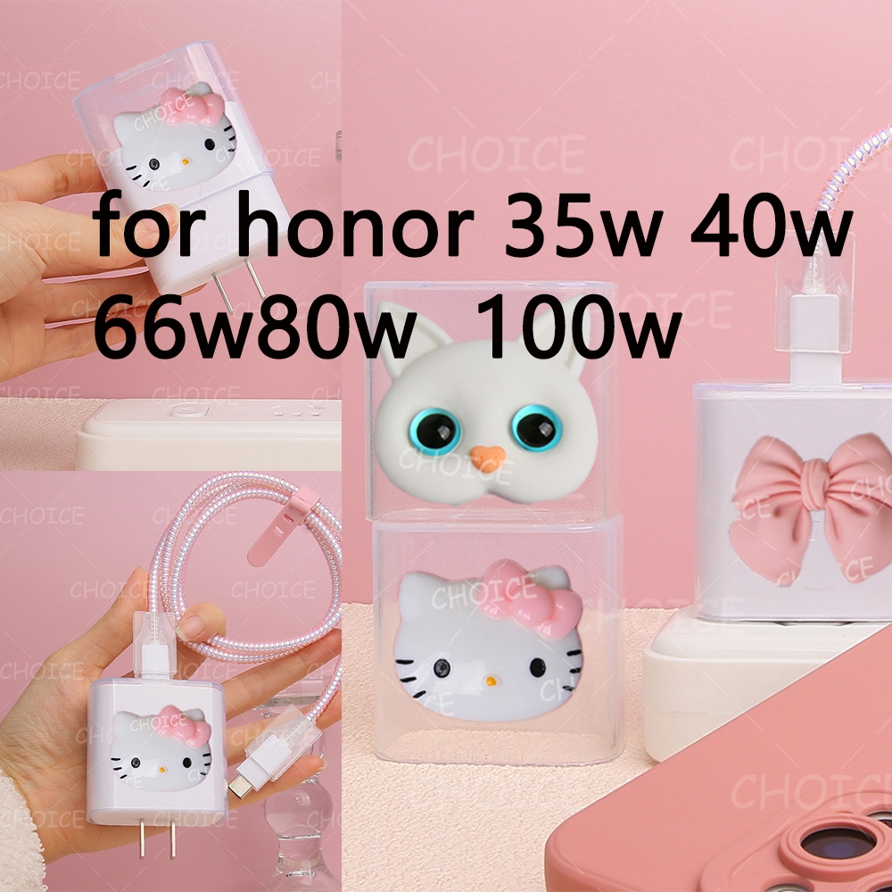 เข้ากันได้กับ Honor X9C 66W HN-200330U00 80W น่ารักการ์ตูน Charger สําหรับ 100W-100Pro 200 pro 90GT 