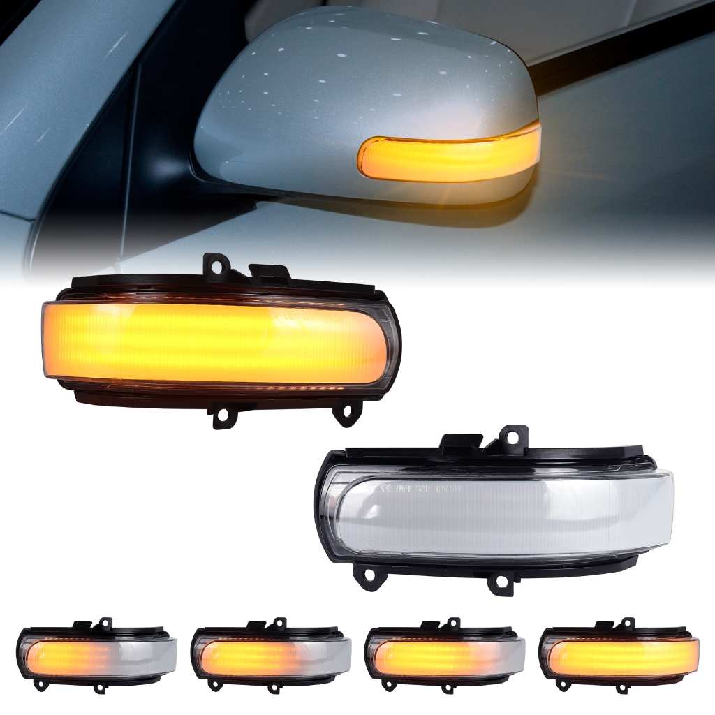 2ชิ้น ไฟเลี้ยว LED แบบไดนามิกกระจกมองหลังตัวบ่งชี้โคมไฟสําหรับ Toyota COROLLA ZELAS REIZ AURIS Scion