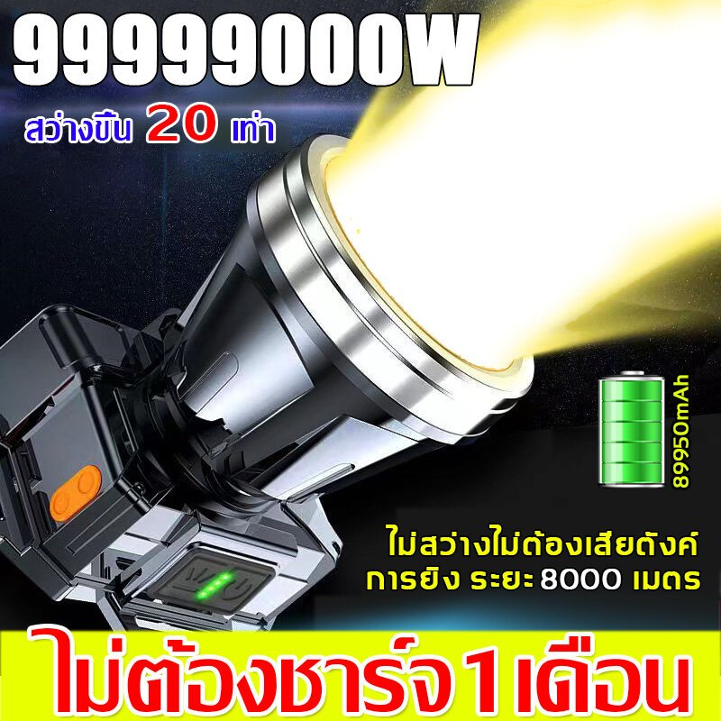 ⚡️สว่างกว่าไฟรถยนต์ 100 เท่า⚡️ไฟฉายคาดหัวแท้ ไฟคาดหัวLED ไฟส่องกบ ไฟคาดหัวแรงสูง ไฟส่องสัตว์