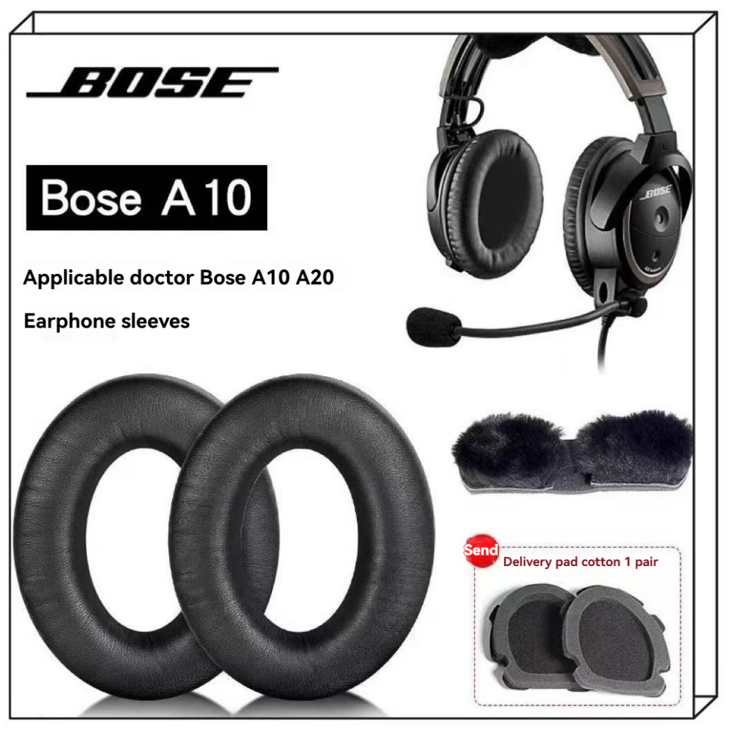 เหมาะสําหรับ BOSE Aviation ชุดหูฟัง A10 ฟองน้ําแผ่นรองหูฟังหูฟัง A20 A30 หูเบาะผ้าฝ้ายการบินหูฟัง Ea