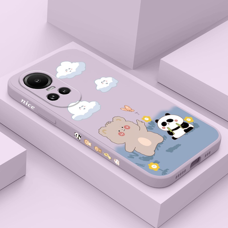 เคสโทรศัพท์สําหรับOPPO Reno 10Pro 10 8Z 8 Pro 8T T Z 7Z 6 5 Pro Plus 5G 4G Warm Clouds Creative Desi