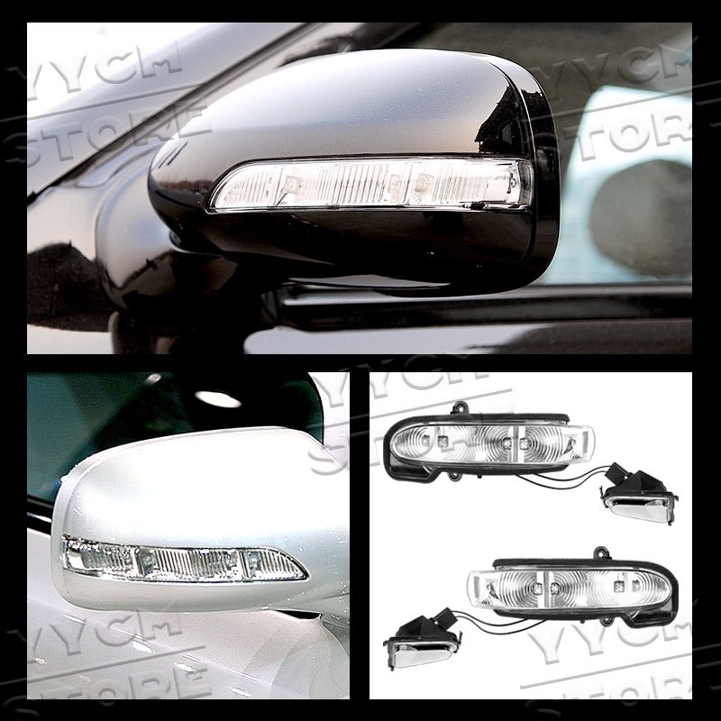 สําหรับ 2002-2008 W211 W463 Mercedes Benz EG Class ไฟเลี้ยวกระจกมองหลังไฟแสดงสถานะ 2038201321 203820